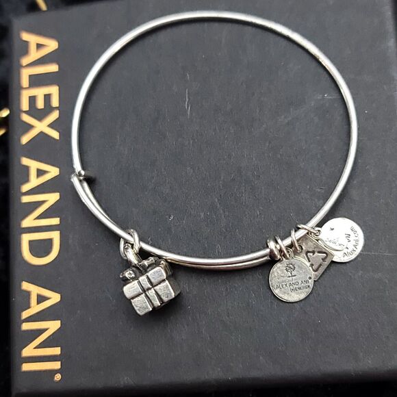 Alex And Ani Gift Box Charm Bracelet - Picture 5 of 6